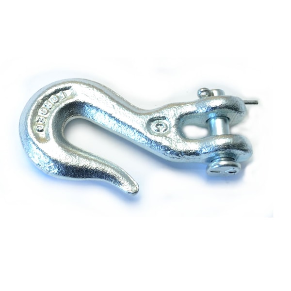 Midwest Fastener 1/4" Hot Dip Galvanized Steel Clevis Grab Hooks 54648 - main